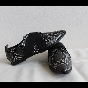 Asos Faux Snake print Slip on Shoes UK 5